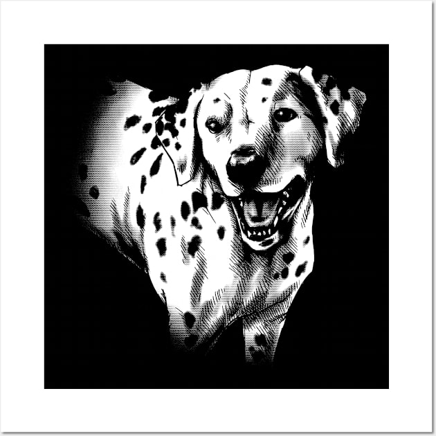 Dalmatian Dog Portrait Wall Art by MMMSDesigns